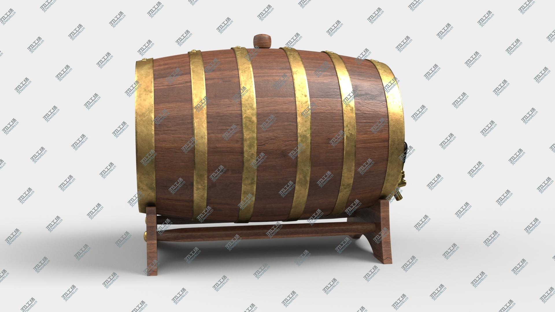 images/goods_img/202105074/Whiskey Barrel Walnut Brass 3D model/3.jpg